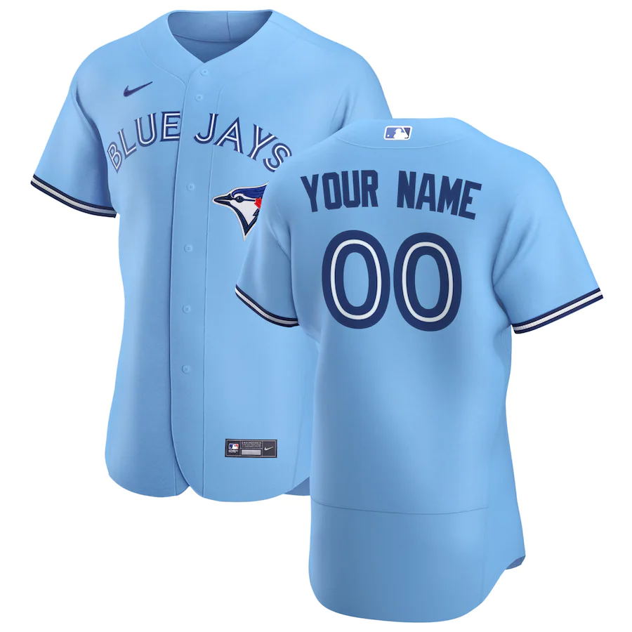 Toronto Blue Jays Custom Letter and Number Kits for Alternate Jersey Material Vinyl